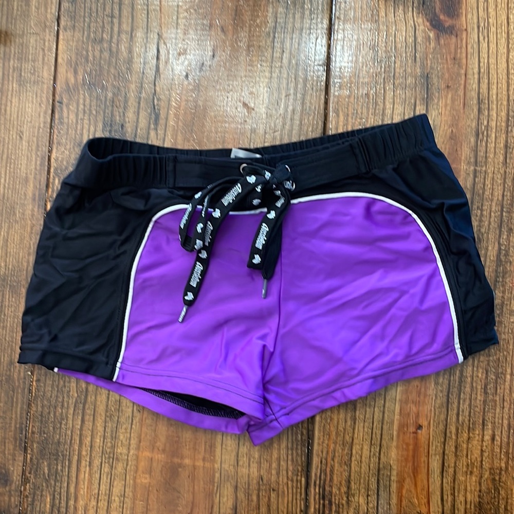 AussieBum purple and black swim trunks size medium